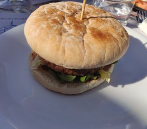 Burger at Guep Cafe in Mallorca
