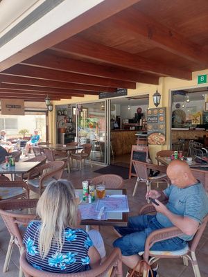 Inside at Guep Cafe in Mallorca