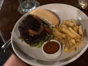 Mushroom Burger at Bella by Sage in Ubud