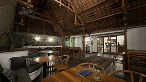 The larger outdoor dining room #Veganuary at Bella by Sage in Ubud