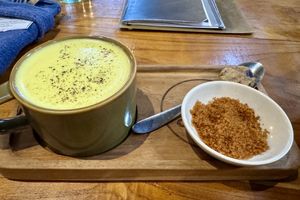 Golden Mylk latte #Veganuary at Bella by Sage in Ubud