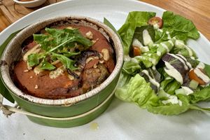  Vegan eggplant parmigiana  #Veganuary at Bella by Sage in Ubud