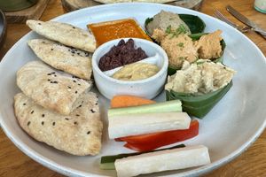 Mezze plate (quite good)  at Bella by Sage in Ubud