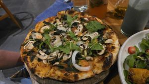 Field pizza at Bella by Sage in Ubud