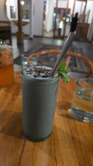 Smoothie mint chocolate (tasted like banana, was nice) at Bella by Sage in Ubud