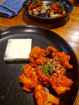 Buffalo wings at Bella by Sage in Ubud