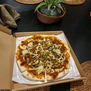 Meat lover pizza at Bella by Sage in Ubud
