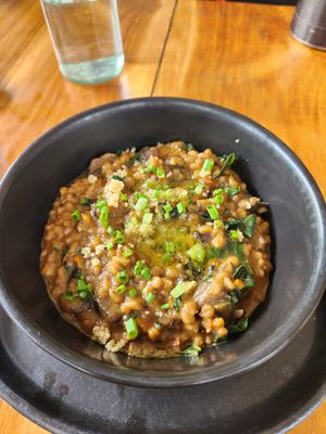 Mushroom Barley risotto at Bella by Sage in Ubud