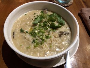 Mushroom risotto  at Bella by Sage in Ubud