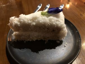 Coconut cake. Go for it! at Bella by Sage in Ubud