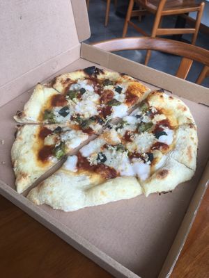 Trio pizza at Bella by Sage in Ubud