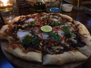 BB Jackfruit pizza (GF available) at Bella by Sage in Ubud