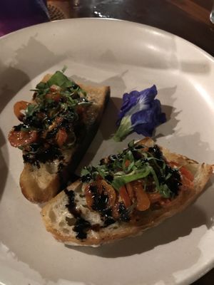 Bruschetta at Bella by Sage in Ubud