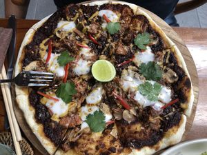 Jackfruit Pizza at Bella by Sage in Ubud