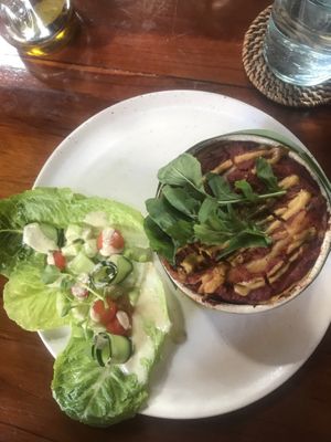 Vegan lasagne - looks small, but is filling  at Bella by Sage in Ubud