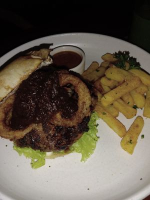 BBQ Burger at Bella by Sage in Ubud