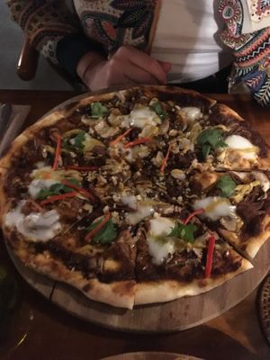 BBq Pizza at Bella by Sage in Ubud