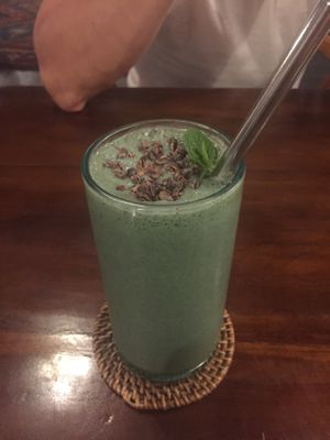 Mint Choc Forest Smoothie at Bella by Sage in Ubud