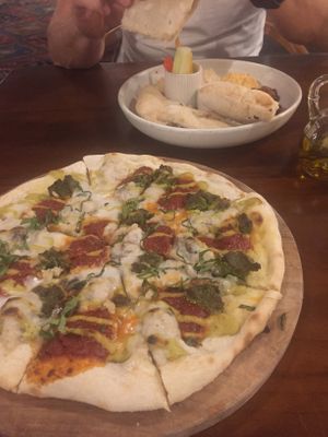 Pizza Trio and Mezze Plate  at Bella by Sage in Ubud