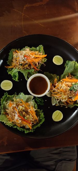 Lettuce tempeh wraps at Bella by Sage in Ubud