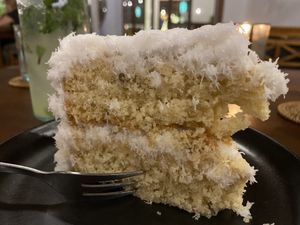 Coconut cake at Bella by Sage in Ubud