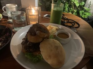 BBQ Burger  at Bella by Sage in Ubud