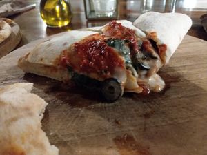 Calzone at Bella by Sage in Ubud