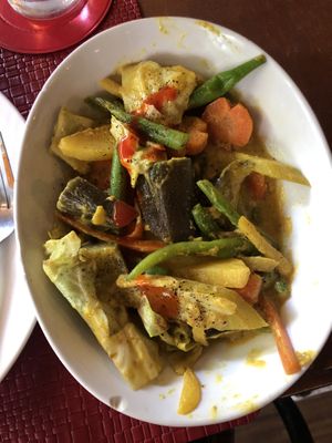 Curried veggies at Wild Fern in Coron