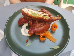 Fried vegetables at Bloomy in Toulouse