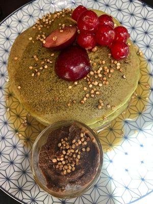 Matcha Pancakes at Bloomy in Toulouse