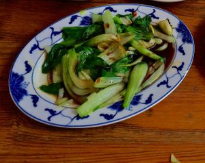 Steamed bok choy at Lon Men's Noodle House in Berlin