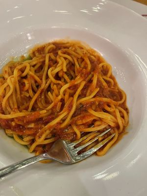 Spaghetti  at Marmita in Skiathos