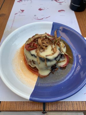 Vegan mousakka  at Marmita in Skiathos