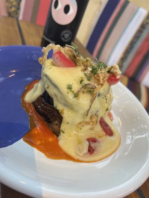 Vegan mousaka  at Marmita in Skiathos