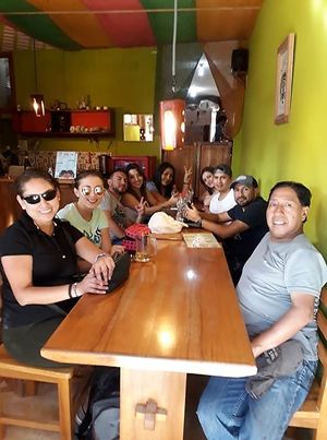 happy  at Bio Mindo in Mindo