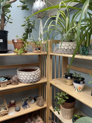 Rock shop upstairs   at Ginger's Garden Cafe in Springville