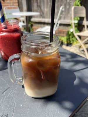 Iced latte   at The New Forest Pantry in Ringwood