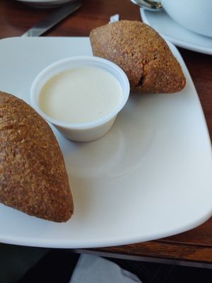 Vegan kibbeh at Sawa in Houston