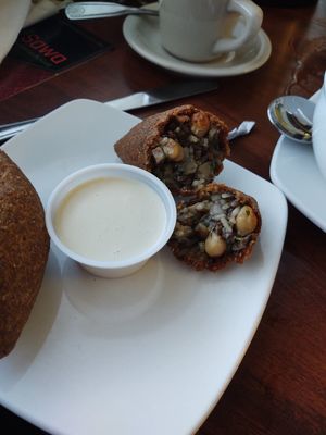 Vegan kibbeh at Sawa in Houston