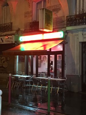 Outside at Aux Saveurs du Liban in Paris