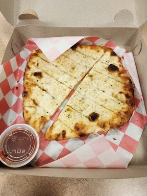 Cheese stix at Create A Pizza in Rochester