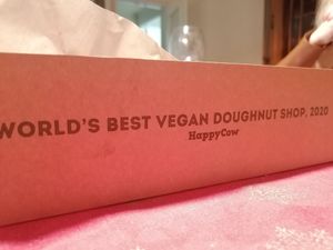 To go box at Scoop 'n Dough in Lisbon