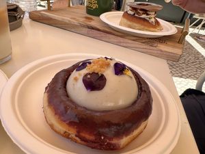 Blueberry panna cotta   at Scoop 'n Dough in Lisbon