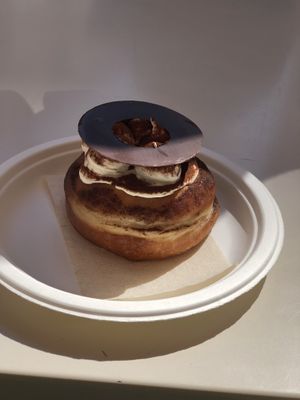 Tiramisu donut  at Scoop 'n Dough in Lisbon