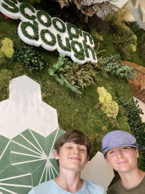 Even wachten in de rij  at Scoop 'n Dough in Lisbon