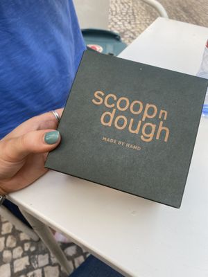 Takeaway is also offered  at Scoop 'n Dough in Lisbon