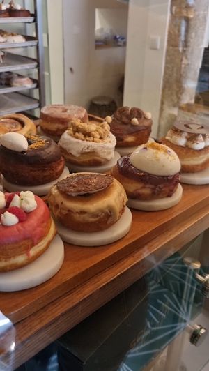 All donuts are vegan at Scoop 'n Dough in Lisbon