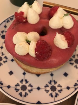 The most delicious doughnut ever  at Scoop 'n Dough in Lisbon