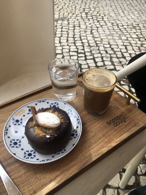 Chocolate tart   at Scoop 'n Dough in Lisbon