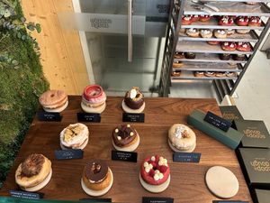 Check out this range of donuts  at Scoop 'n Dough in Lisbon